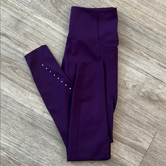 NWOT Danskin Purple Active Leggings High-Waisted Cropped S - Picture 1 of 6